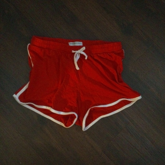Red and white shorts - Picture 1 of 3